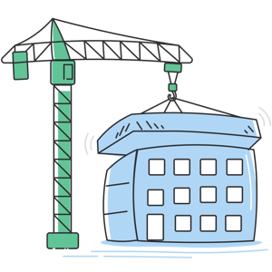 house, houses, building, construction, crane - Multicolor house, houses, building, construction, crane - Multicolor