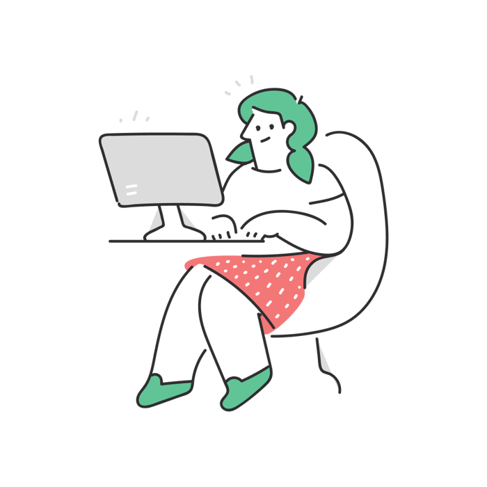 child, girl, woman, computer, monitor, desk, chair - Multicolor child, girl, woman, computer, monitor, desk, chair - Multicolor