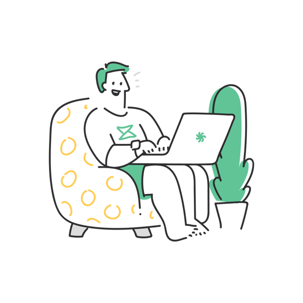 man, workspace, work, laptop, computer, armchair, home - Multicolor man, workspace, work, laptop, computer, armchair, home - Multicolor