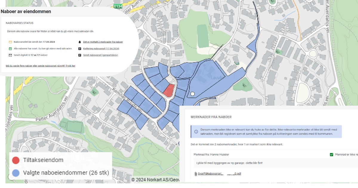 Hva er det som gjør nabovarslingen i eByggesøk Proff så enkel?